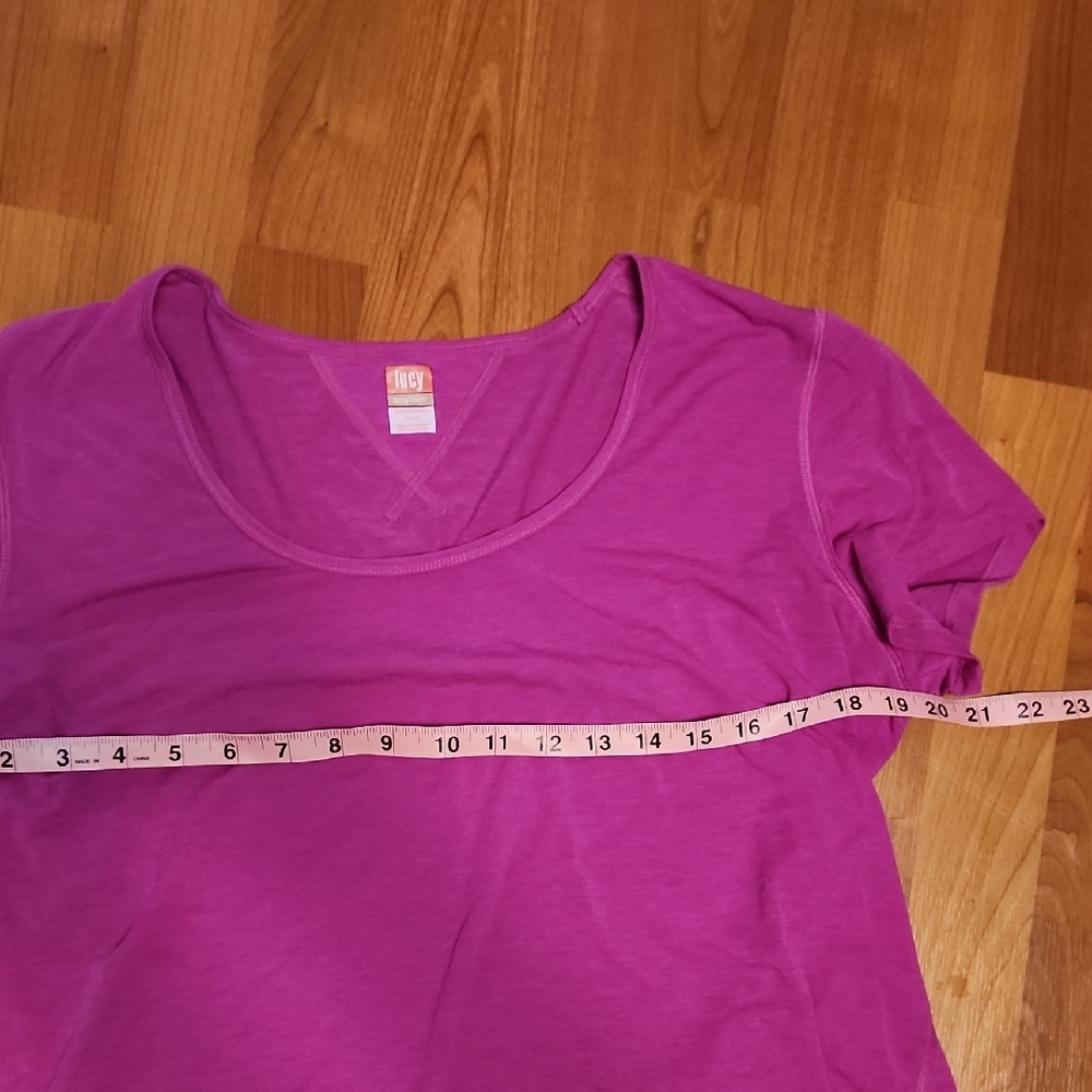 Lucy Magenta/Purple Short Sleeve Tee and Strappy Tank Set - Picture 4 of 13